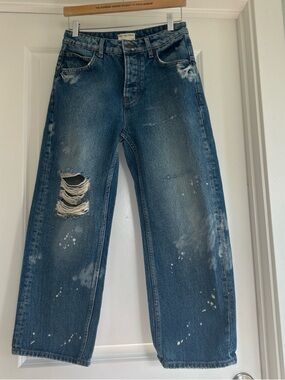 Free People Deep Trance Dropped Boyfriend Jeans